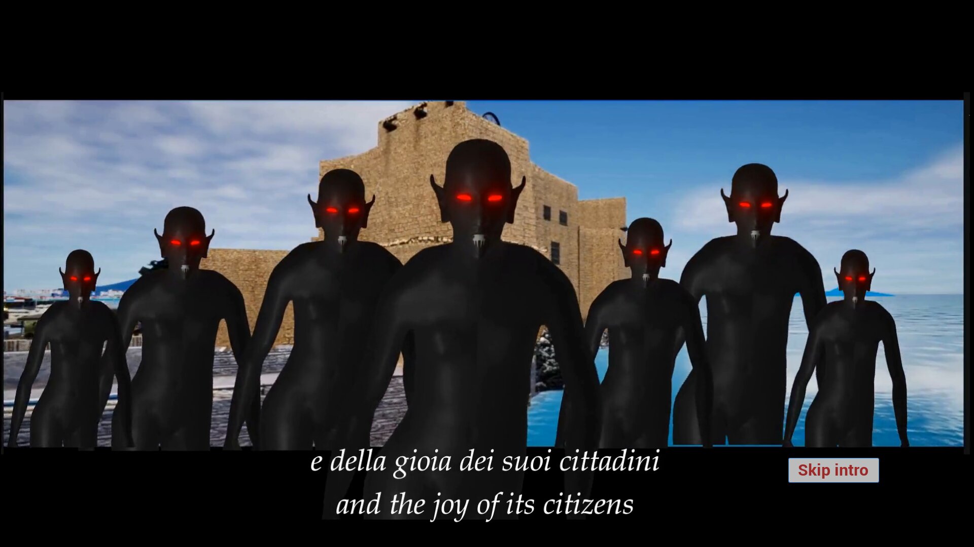 The intro video of Napuland 2026 playing